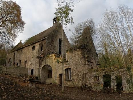 La chapelle en hiver depuis le sud-est